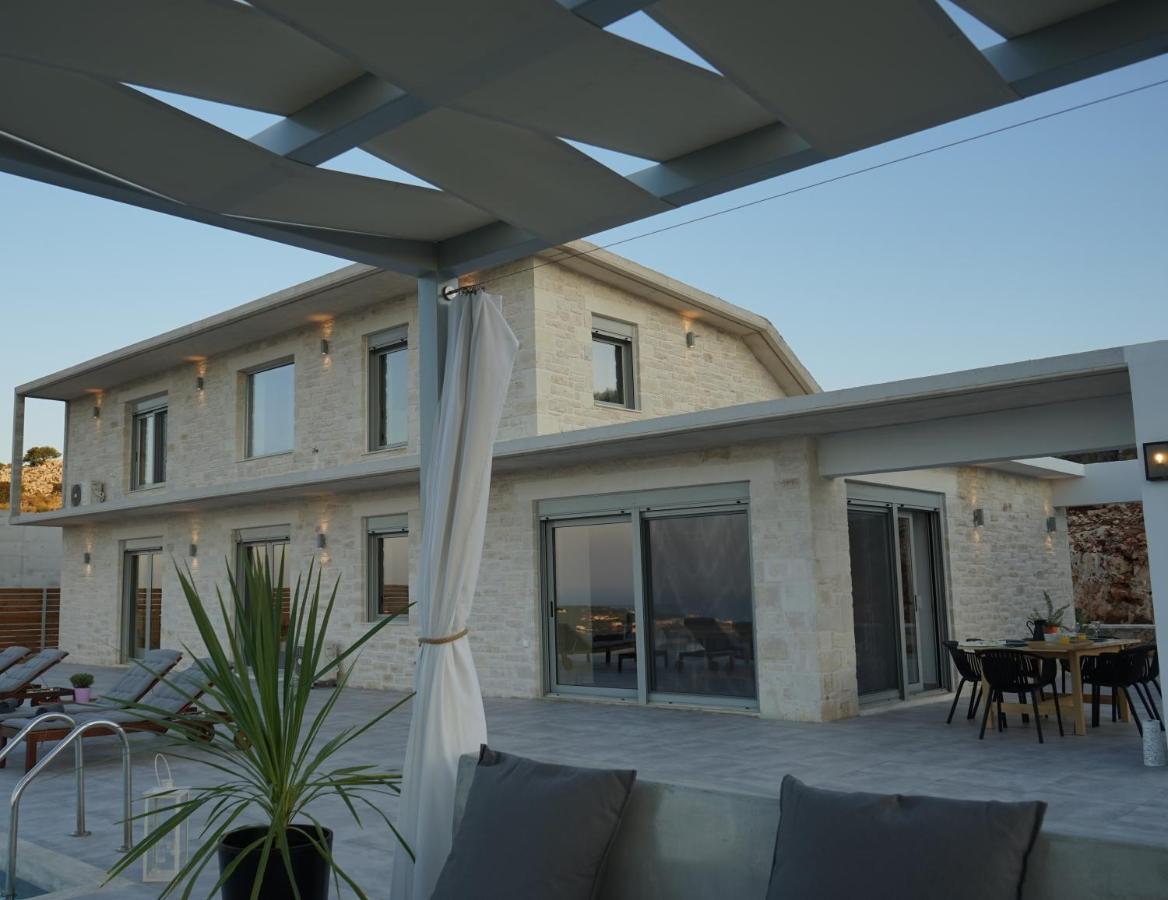 Eva Villas West With Infinity Pool & And Panoramic Sea View Gerani Chanion エクステリア 写真