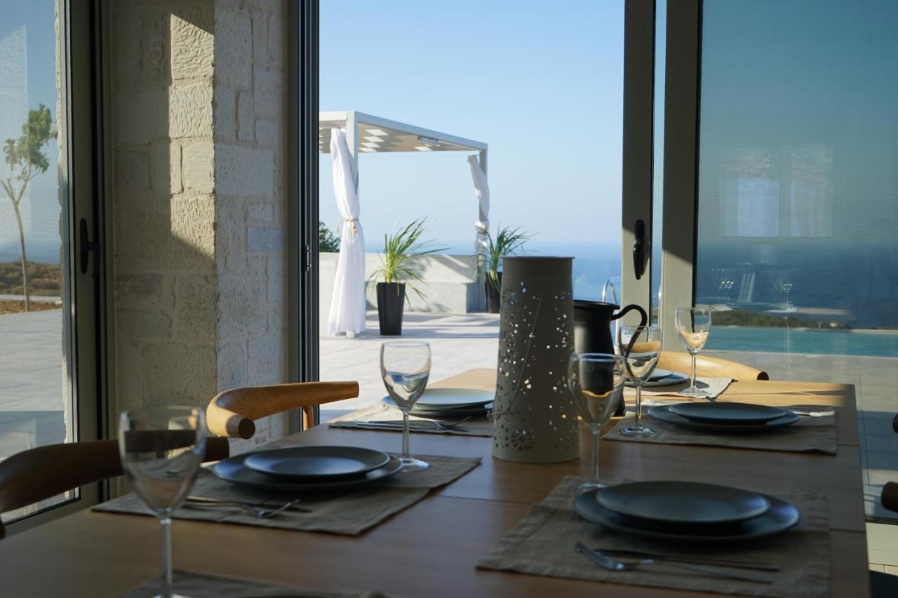 Eva Villas West With Infinity Pool & And Panoramic Sea View Gerani Chanion エクステリア 写真